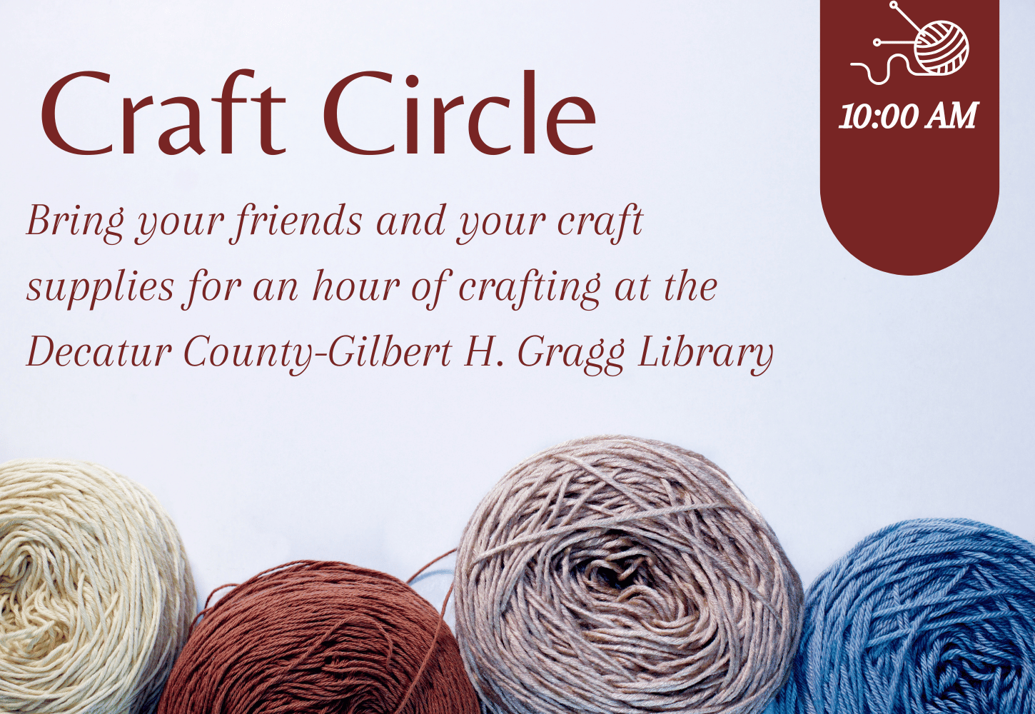 Craft Circle 10 AM Event Photo